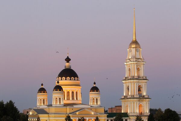 Спасо Преображенский собор Рыбинск купола