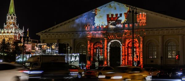 Мультимедийное шоу на Манежной площади Письма Победы - Sputnik Молдова