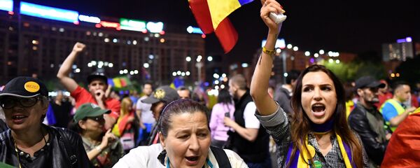 Proteste la București, 3 mai 2017 Proteste la București, 3 mai 2017 - Sputnik Moldova-România