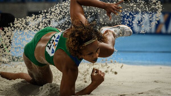 Бразильянка Кейла Коста во время выступления на Ibero American Athletics Championship в Рио-де-Жанейро - Sputnik Moldova-România