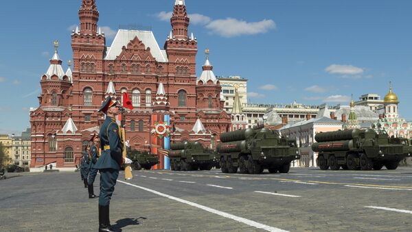 Final rehearsal of the military parade in Moscow marking the 72nd anniversary of the victory in the Great Patriotic War of 1941-1945. - Sputnik Moldova-România