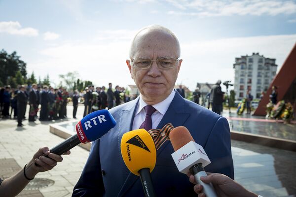 Ambasadorul Federației Ruse în Republica Moldova, Farit Muhametșin, în fața jurnaliștilor - Sputnik Moldova