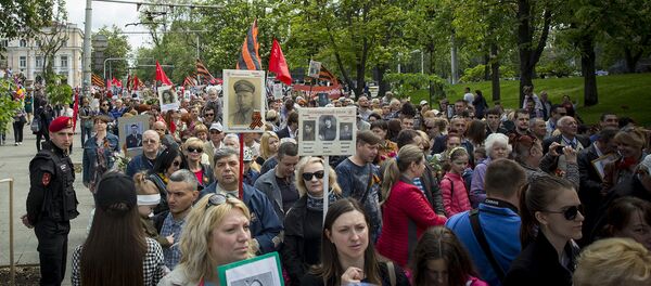 Бессмертный полк в Кишиневе Бессмертный полк в Кишиневе - Sputnik Молдова