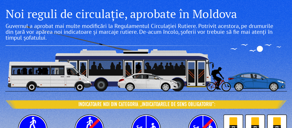 Noi reguli de circulație, aprobate în Moldova - Sputnik Moldova