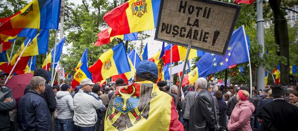 Протест у парламента - Sputnik Молдова