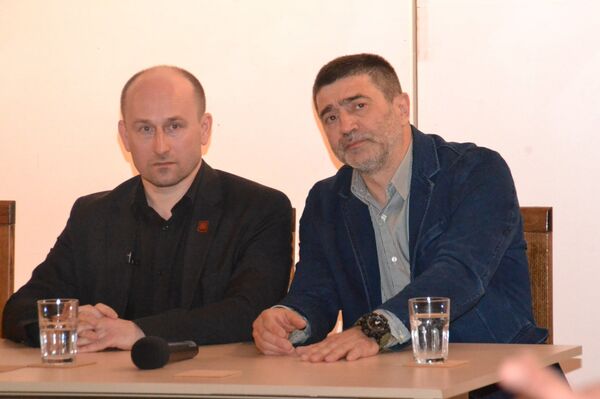 Nikolai Starikov și Iurie Roșca Nikolai Starikov și Iurie Roșca - Sputnik Moldova