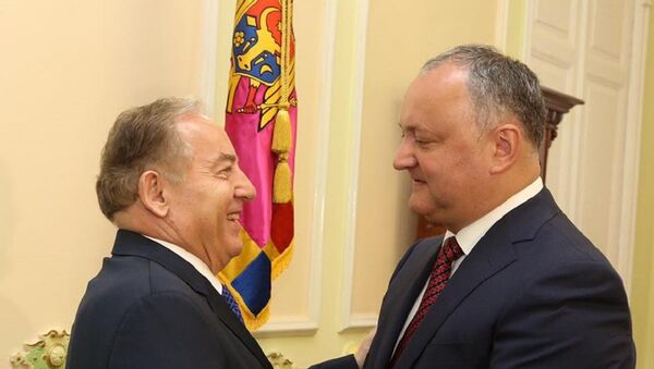 Președintele Igor Dodon și ambasadorul turc în Republica Moldova, Hulusi Kilic - Sputnik Moldova