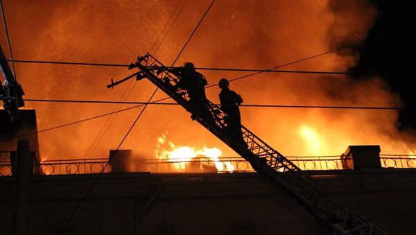 Пожар в столичном секторе Центр - Sputnik Moldova