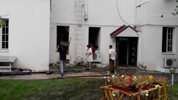 Пожар в столичном секторе Центр - Sputnik Молдова