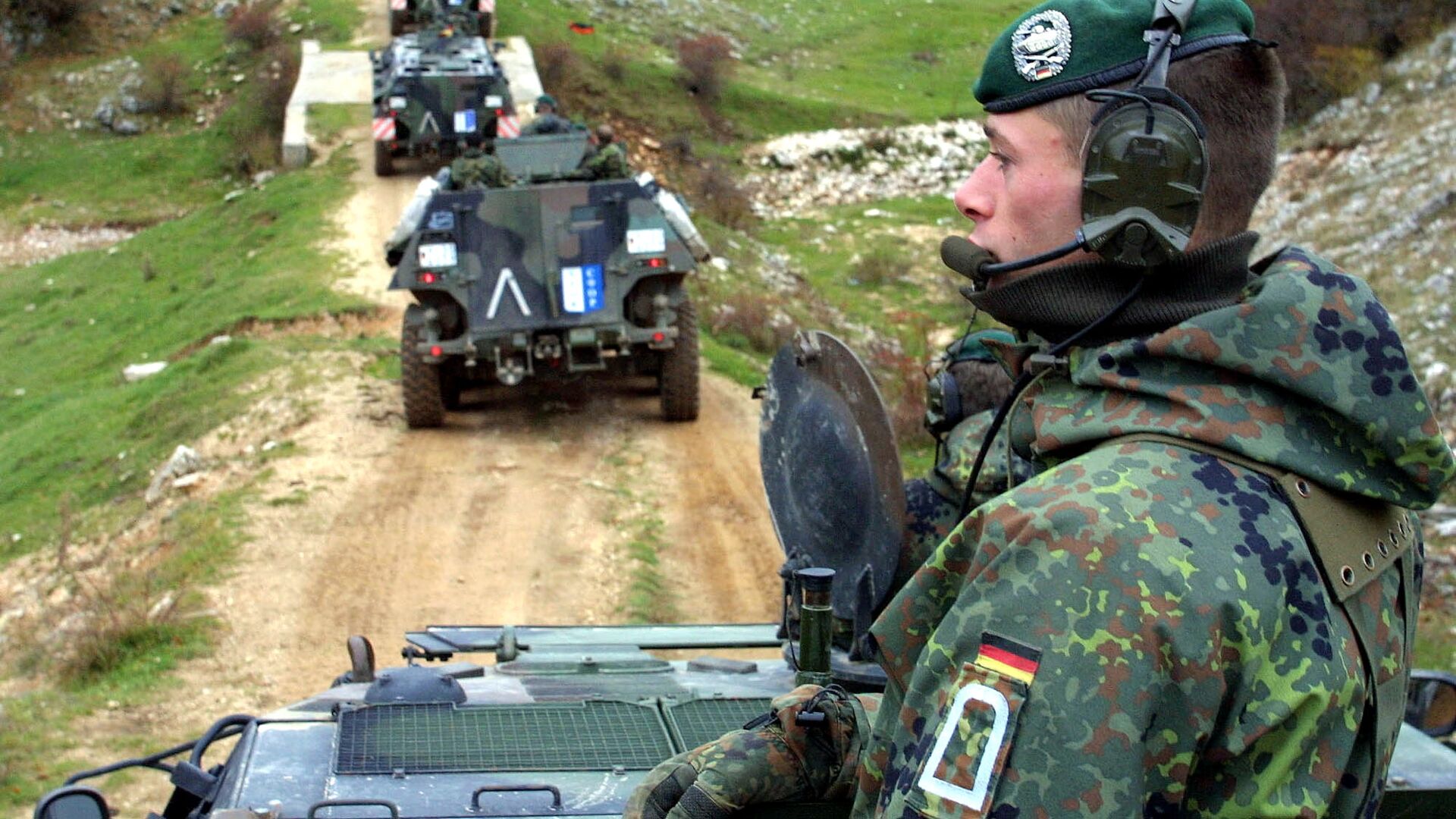 Bundeswehr troops operating as part of a NATO mission Bosnia, 2001. - Sputnik Moldova, 1920, 24.02.2022