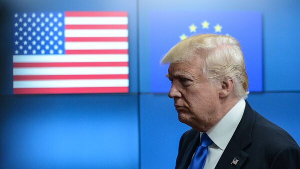Президент США Дональд Трамп встретился с лидерами ЕС в Брюсселе - Sputnik Молдова