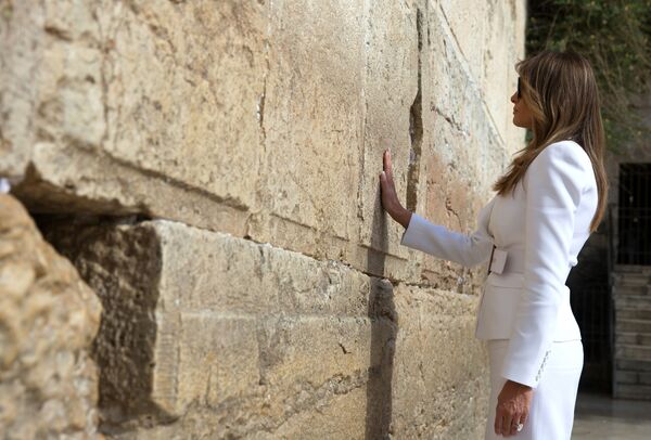 Первая леди США Меланья Трамп у Стены Плача в Иерусалиме - Sputnik Молдова