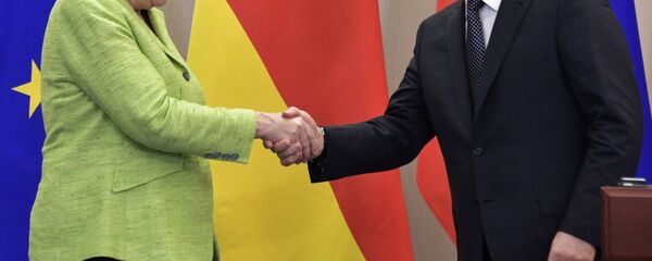 Переговоры президента РФ В. Путина с федеральным канцлером ФРГ А. Меркель - Sputnik Moldova-România