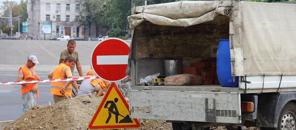 Lucratri de drum Дорожные работы Lucratri de drum Дорожные работы - Sputnik Moldova