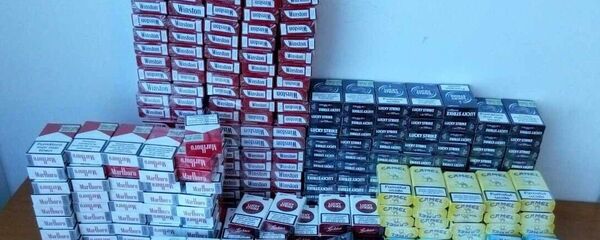 Țigări de contrabandă confiscate pe Aeroportul Chișinău - Sputnik Moldova