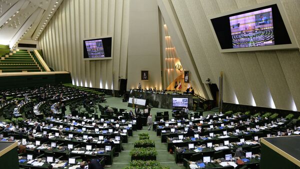 The assembly hall of the Iranian Parliament (the Islamic Consultative Assembly - Majlis) in Tehran - Sputnik Moldova