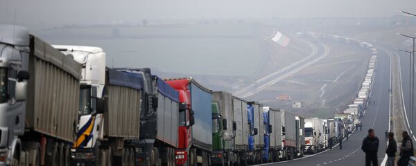 Протестующие водители фур перекрыли болгаро-греческую границу - Sputnik Молдова