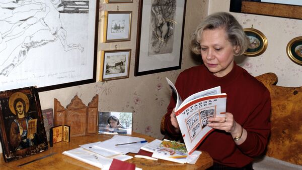 Юлия Хрущева в своей квартире - Sputnik Moldova