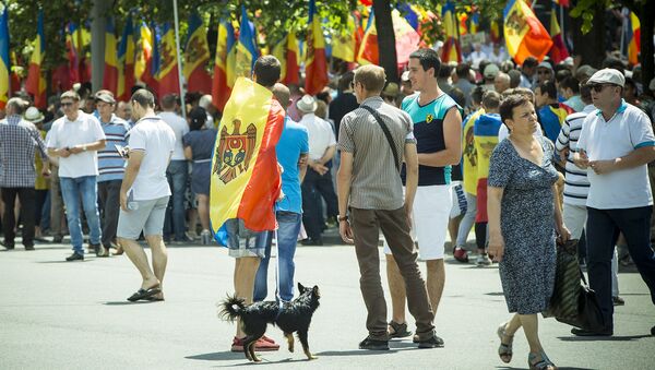 Митинг внепарламентской оппозиции в Кишиневе - Sputnik Молдова