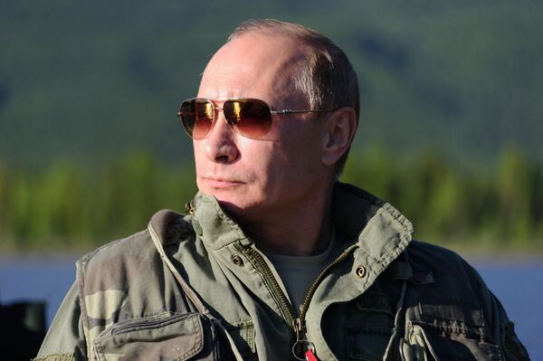 В. Путин на отдыхе. В. Путин на отдыхе. - Sputnik Молдова