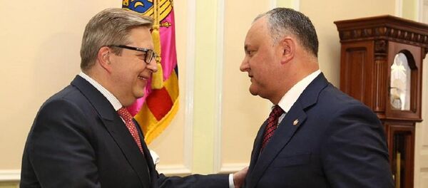 Pirkka Tapiola în vizită la Igor Dodon - Sputnik Moldova