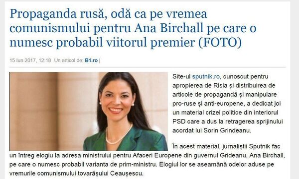 Articol B1, captură ecran Articol B1, captură ecran - Sputnik Moldova-România
