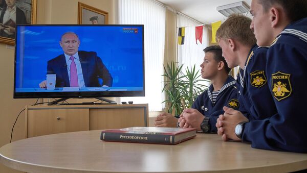 Трансляция Прямой линии с Владимиром Путиным - Sputnik Moldova-România