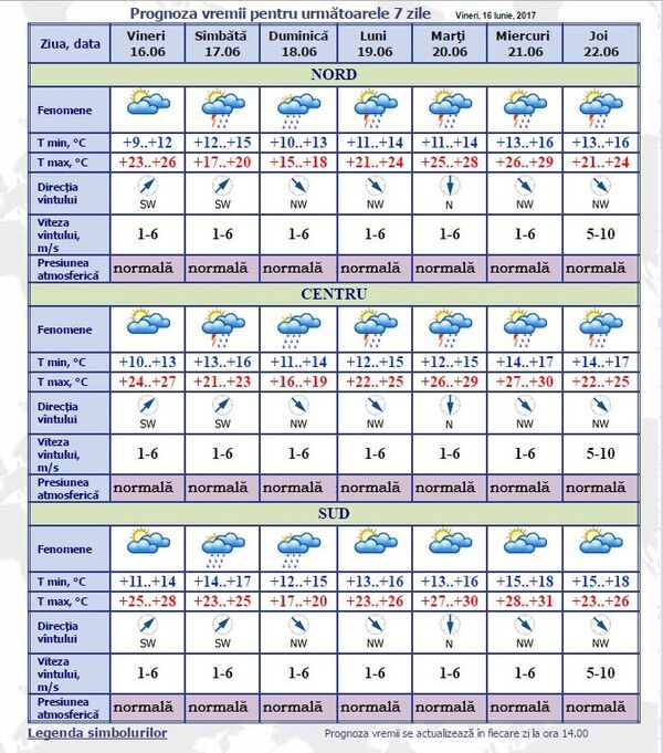 Prognoza meteo în Moldova, captură ecran Prognoza meteo în Moldova, captură ecran - Sputnik Moldova-România