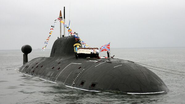 Репетиция военно-морского парада на атомной подводной лодке Самара - Sputnik Moldova-România