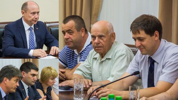 Strelet discuta cu producatorii de conserve in foto Inav Sandi - Sputnik Молдова