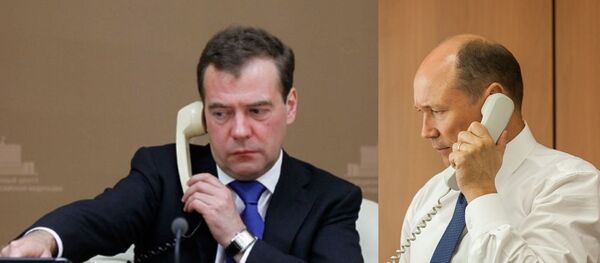 Valeriu Streleţ discută la telefon cu Dmitri Medvedev - Sputnik Молдова