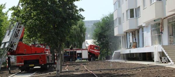 Пожар в жилом доме в Кишиневе - Sputnik Молдова