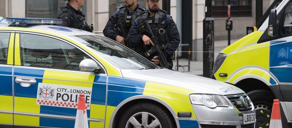 Полицейский кордон на северной стороне Лондонского моста после теракта в ночь на 4 июня. - Sputnik Moldova-România