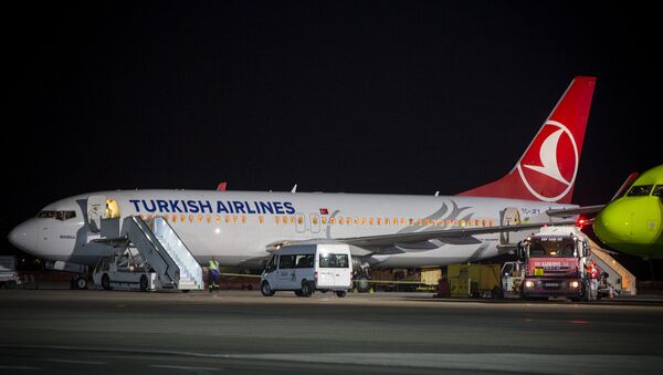 Самолет авиакомпании Turkish Airlines в аэропорту  - Sputnik Молдова