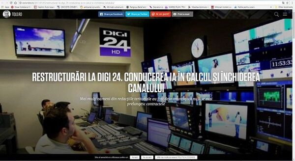 Studioul Digi24 Studioul Digi24 - Sputnik Moldova-România