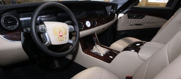 Салон макета автомобиля, разработанного в рамках проекта Кортеж - Sputnik Moldova