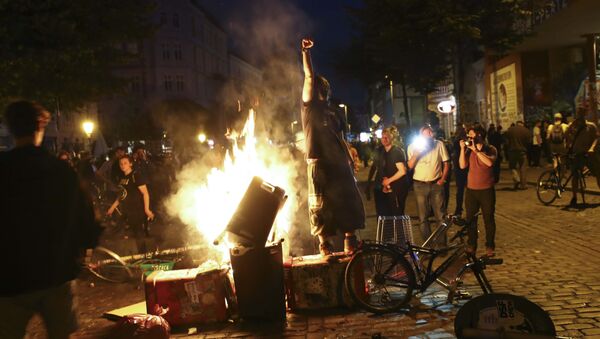 Protest anti G20 la Hamburg - Sputnik Moldova
