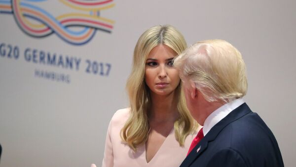 Ivanka Trump și Donald Trump la summit-ul G20 de la Hamburg - Sputnik Moldova-România