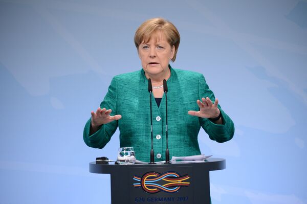 Канцлер Германии Ангела Меркель на саммите Группы двадцати в Гамбурге - Sputnik Молдова