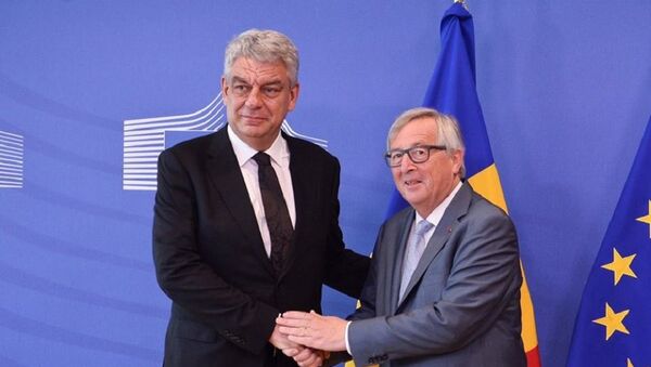Mihai Tudose și Jean-Claude Juncker - Sputnik Moldova-România
