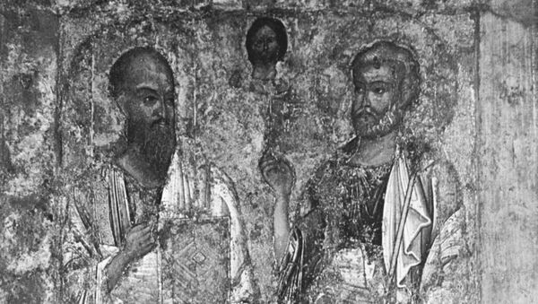 Икона Апостолы Петр и Павел, середина XI век - Sputnik Moldova