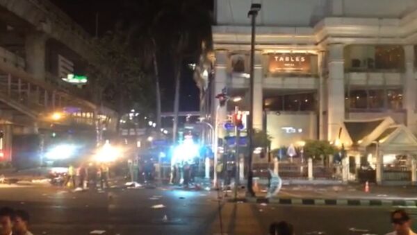 Теракт в Таиланде: полиция оцепила место взрыва бомбы в центре Бангкока - Sputnik Молдова