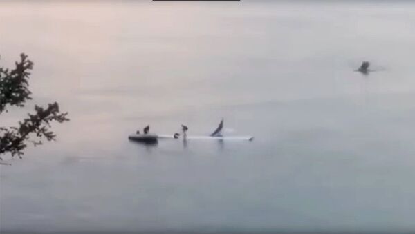 Легкомоторный самолет Cessna-172R совершил аварийную посадку в акватории озера Байкал - Sputnik Moldova