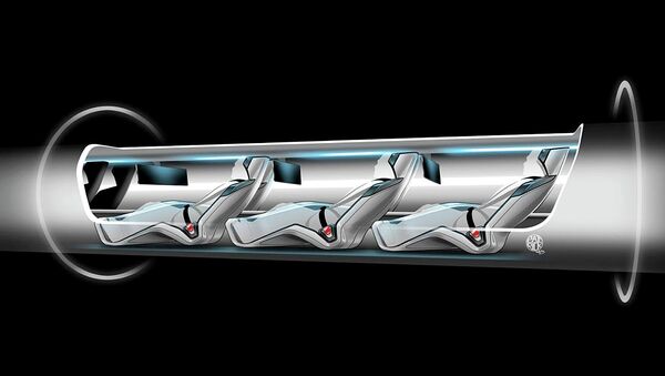 Hyperloop capsule with passengers onboard - Sputnik Moldova-România