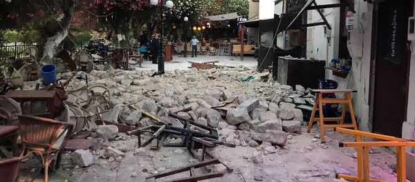 Разрушения после землетрясения на греческом острове Кос Разрушения после землетрясения на греческом острове Кос - Sputnik Молдова