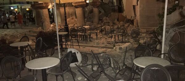 Последствия землетрясения в Греции Последствия землетрясения в Греции - Sputnik Moldova-România