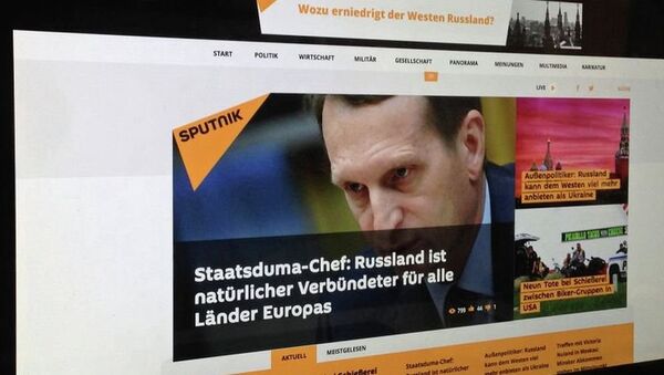 Немецкая версия информационного портала Sputnik - Sputnik Молдова