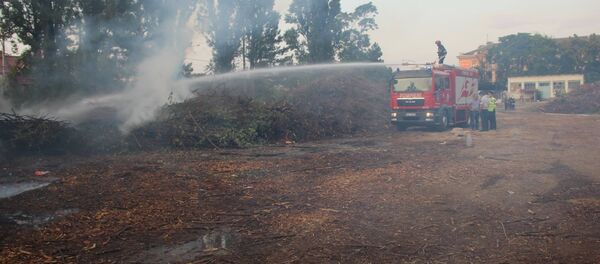 Пожар на Республиканском стадионе - Sputnik Молдова