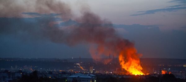 Incendiu în Chișinău, Stadionul Republican - Sputnik Moldova
