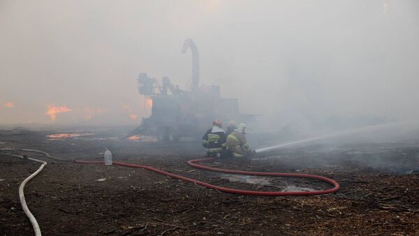 Пожар на Республиканском стадионе - Sputnik Moldova